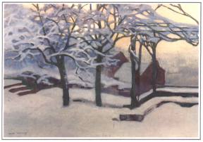 1984-13: Tuin in de sneeuw
A. Donnoy (Luik, 1862-Jette, 1921)