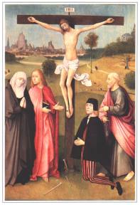 1984-7: Christus aan het kruis 
(Hironymus Bosch, ca. 1460-1516)
Hier niet de Bosch van de monsters, maar gewoon in de religieuze traditie van die tijd.